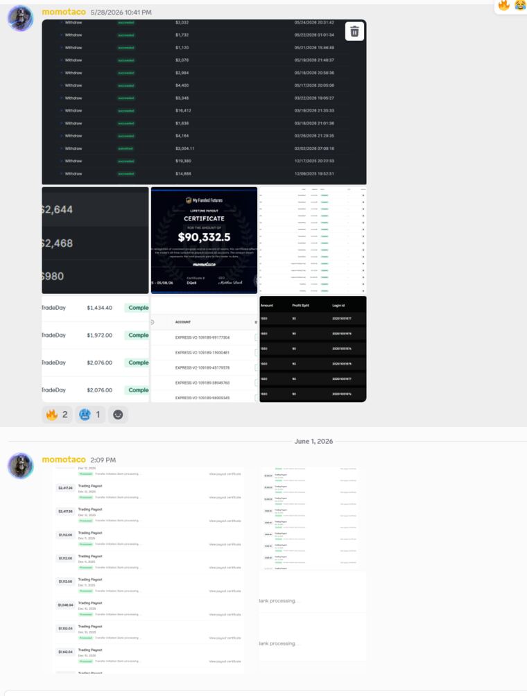 Withdrawal requests succeeded